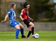 27 March 2021; Bronagh Kane of Bohemians in action against Eve O'Sullivan of Treaty United during the SSE Airtricity Women's National League match between Bohemians and Treaty United at Oscar Traynor Centre in Coolock, Dublin. Photo by Piaras Ó Mídheach/Sportsfile
