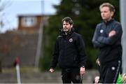 27 March 2021; Bohemians manager Sean Byrne during the SSE Airtricity Women's National League match between Bohemians and Treaty United at Oscar Traynor Centre in Coolock, Dublin. Photo by Piaras Ó Mídheach/Sportsfile