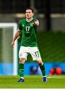 27 March 2021; Josh Cullen of Republic of Ireland during the FIFA World Cup 2022 qualifying group A match between Republic of Ireland and Luxembourg at the Aviva Stadium in Dublin. Photo by Eóin Noonan/Sportsfile