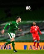 27 March 2021; Ciaran Clark of Republic of Ireland during the FIFA World Cup 2022 qualifying group A match between Republic of Ireland and Luxembourg at the Aviva Stadium in Dublin. Photo by Eóin Noonan/Sportsfile