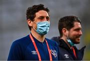 27 March 2021; Republic of Ireland coach Keith Andrews prior to the FIFA World Cup 2022 qualifying group A match between Republic of Ireland and Luxembourg at the Aviva Stadium in Dublin. Photo by Eóin Noonan/Sportsfile