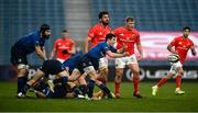 27 March 2021; Luke McGrath of Leinster during the Guinness PRO14 Final match between Leinster and Munster at the RDS Arena in Dublin. Photo by David Fitzgerald/Sportsfile