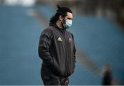 27 March 2021; Kevin O'Byrne of Munster prior to the Guinness PRO14 Final match between Leinster and Munster at the RDS Arena in Dublin. Photo by David Fitzgerald/Sportsfile