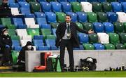 28 March 2021; Northern Ireland manager Ian Baraclough during the International friendly match between Northern Ireland and USA at National Football Stadium at Windsor Park in Belfast. Photo by David Fitzgerald/Sportsfile