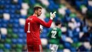 28 March 2021; Conor Hazard of Northern Ireland during the International friendly match between Northern Ireland and USA at National Football Stadium at Windsor Park in Belfast. Photo by David Fitzgerald/Sportsfile