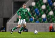 28 March 2021; Ciaron Brown of Northern Ireland during the International friendly match between Northern Ireland and USA at National Football Stadium at Windsor Park in Belfast. Photo by David Fitzgerald/Sportsfile