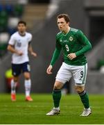 28 March 2021; Shayne Lavery of Northern Ireland during the International friendly match between Northern Ireland and USA at National Football Stadium at Windsor Park in Belfast. Photo by David Fitzgerald/Sportsfile