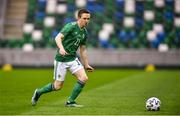 28 March 2021; Shane Ferguson of Northern Ireland during the International friendly match between Northern Ireland and USA at National Football Stadium at Windsor Park in Belfast. Photo by David Fitzgerald/Sportsfile