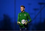 29 March 2021; Mark Travers during a Republic of Ireland training session at Debrecen Football Academy in Debrecen, Hungary. Photo by Stephen McCarthy/Sportsfile