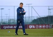29 March 2021; Republic of Ireland manager Stephen Kenny during a team training session at the Debrecen Football Academy in Debrecen, Hungary. Photo by Stephen McCarthy/Sportsfile