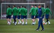 29 March 2021; Republic of Ireland manager Stephen Kenny during a Republic of Ireland training session at the Debrecen Football Academy in Debrecen, Hungary. Photo by Stephen McCarthy/Sportsfile