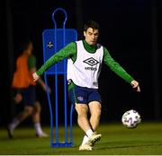 29 March 2021; Seamus Coleman during a Republic of Ireland training session at the Debrecen Football Academy in Debrecen, Hungary. Photo by Stephen McCarthy/Sportsfile