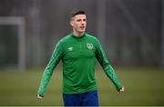 29 March 2021; Ciaran Clark during a Republic of Ireland training session at the Debrecen Football Academy in Debrecen, Hungary. Photo by Stephen McCarthy/Sportsfile