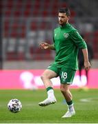 30 March 2021; Shane Long of Republic of Ireland ahead of the international friendly match between Qatar and Republic of Ireland at Nagyerdei Stadion in Debrecen, Hungary. Photo by Stephen McCarthy/Sportsfile