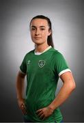 5 April 2021; Niamh Farrelly during a Republic of Ireland Women portrait session at the Castleknock Hotel in Dublin. Photo by Stephen McCarthy/Sportsfile