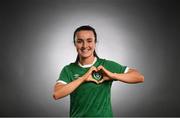 5 April 2021; Niamh Farrelly during a Republic of Ireland Women portrait session at the Castleknock Hotel in Dublin. Photo by Stephen McCarthy/Sportsfile