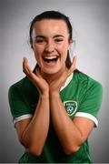 5 April 2021; Niamh Farrelly during a Republic of Ireland Women portrait session at the Castleknock Hotel in Dublin. Photo by Stephen McCarthy/Sportsfile