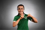 5 April 2021; Niamh Farrelly during a Republic of Ireland Women portrait session at the Castleknock Hotel in Dublin. Photo by Stephen McCarthy/Sportsfile