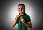 5 April 2021; Niamh Farrelly during a Republic of Ireland Women portrait session at the Castleknock Hotel in Dublin. Photo by Stephen McCarthy/Sportsfile