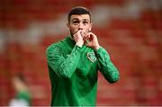 30 March 2021; Troy Parrott of Republic of Ireland before the international friendly match between Qatar and Republic of Ireland at Nagyerdei Stadion in Debrecen, Hungary. Photo by Stephen McCarthy/Sportsfile
