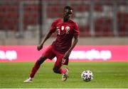 30 March 2021; Yusuf Abdurisag of Qatar during the international friendly match between Qatar and Republic of Ireland at Nagyerdei Stadion in Debrecen, Hungary. Photo by Stephen McCarthy/Sportsfile