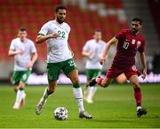 30 March 2021; Cyrus Christie of Republic of Ireland during the international friendly match between Qatar and Republic of Ireland at Nagyerdei Stadion in Debrecen, Hungary. Photo by Stephen McCarthy/Sportsfile