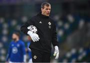 31 March 2021; Northern Ireland goalkeeping coach Roy Carroll prior to the FIFA World Cup 2022 qualifying group C match between Northern Ireland and Bulgaria at the National Football Stadium in Windsor Park, Belfast. Photo by David Fitzgerald/Sportsfile