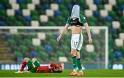 31 March 2021; Paddy McNair of Northern Ireland reacts at the final whistle of the FIFA World Cup 2022 qualifying group C match between Northern Ireland and Bulgaria at the National Football Stadium in Windsor Park, Belfast. Photo by David Fitzgerald/Sportsfile