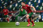 31 March 2021; Valentin Antov of Bulgaria during the FIFA World Cup 2022 qualifying group C match between Northern Ireland and Bulgaria at the National Football Stadium in Windsor Park, Belfast.  Photo by David Fitzgerald/Sportsfile