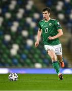 31 March 2021; Paddy McNair of Northern Ireland during the FIFA World Cup 2022 qualifying group C match between Northern Ireland and Bulgaria at the National Football Stadium in Windsor Park, Belfast.  Photo by David Fitzgerald/Sportsfile