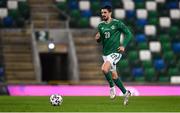 31 March 2021; Craig Cathcart of Northern Ireland during the FIFA World Cup 2022 qualifying group C match between Northern Ireland and Bulgaria at the National Football Stadium in Windsor Park, Belfast.  Photo by David Fitzgerald/Sportsfile