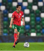 31 March 2021; Georgi Kostadinov of Bulgaria during the FIFA World Cup 2022 qualifying group C match between Northern Ireland and Bulgaria at the National Football Stadium in Windsor Park, Belfast.  Photo by David Fitzgerald/Sportsfile