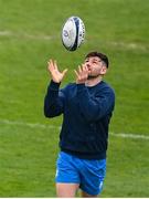 1 April 2021; Hugo Keenan during the Leinster Rugby captains run at the RDS Arena in Dublin. Photo by Ramsey Cardy/Sportsfile