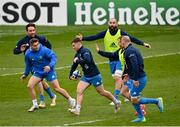 1 April 2021; Luke McGrath during the Leinster Rugby captains run at the RDS Arena in Dublin. Photo by Ramsey Cardy/Sportsfile