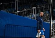 1 April 2021; Scott Fardy arrives for the Leinster Rugby captains run at the RDS Arena in Dublin. Photo by Ramsey Cardy/Sportsfile