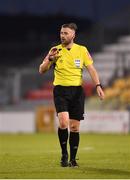 2 April 2021; Referee Paul McLaughlin during the SSE Airtricity League Premier Division match between Shamrock Rovers and Dundalk at Tallaght Stadium in Dublin. Photo by Seb Daly/Sportsfile