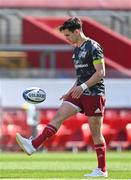 3 April 2021; Joey Carbery of Munster before the Heineken Champions Cup Round of 16 match between Munster and Toulouse at Thomond Park in Limerick. Photo by Brendan Moran/Sportsfile