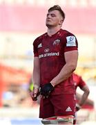 3 April 2021; Gavin Coombes of Munster dejected after his side's defeat in the Heineken Champions Cup Round of 16 match between Munster and Toulouse at Thomond Park in Limerick. Photo by Brendan Moran/Sportsfile