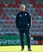 3 April 2021; St Patrick's Athletic manager Alan Mathews prior to the SSE Airtricity League Premier Division match between Bohemians and St Patrick's Athletic at Dalymount Park in Dublin. Photo by Harry Murphy/Sportsfile