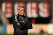 3 April 2021; Bohemians manager Keith Long before the SSE Airtricity League Premier Division match between Bohemians and St Patrick's Athletic at Dalymount Park in Dublin. Photo by Seb Daly/Sportsfile