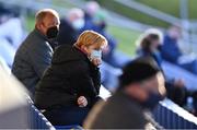 3 April 2021; Republic of Ireland manager Vera Pauw in attendance at the SSE Airtricity Women's National League match between DLR Waves and Wexford Youths at UCD Bowl in Belfield, Dublin. Photo by Piaras Ó Mídheach/Sportsfile