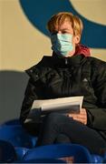 3 April 2021; Republic of Ireland manager Vera Pauw in attendance at the SSE Airtricity Women's National League match between DLR Waves and Wexford Youths at UCD Bowl in Belfield, Dublin. Photo by Piaras Ó Mídheach/Sportsfile