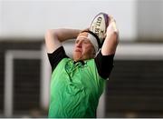 3 April 2021; Shane Delahunt of Connacht warms up before the European Rugby Challenge Cup Round of 16 match between Leicester Tigers and Connacht at Welford Road in Leicester, England. Photo by Matt Impey/Sportsfile