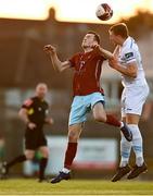 3 April 2021; Sam Todd of UCD in action against Lee Devitt of Cobh during the SSE Airtricity League First Division match between Cobh Ramblers and UCD at St Colman's Park in Cobh, Cork. Photo by Eóin Noonan/Sportsfile