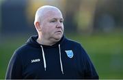 3 April 2021; DLR Waves manager Graham Kelly at half-time during the SSE Airtricity Women's National League match between DLR Waves and Wexford Youths at UCD Bowl in Belfield, Dublin. Photo by Piaras Ó Mídheach/Sportsfile