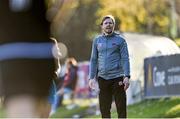 3 April 2021; Wexford Youths manager Tom Elmes during the SSE Airtricity Women's National League match between DLR Waves and Wexford Youths at UCD Bowl in Belfield, Dublin. Photo by Piaras Ó Mídheach/Sportsfile