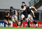 3 April 2021; Paul Boyle of Connacht makes a break during the European Rugby Challenge Cup Round of 16 match between Leicester Tigers and Connacht at Welford Road in Leicester, England. Photo by Matt Impey/Sportsfile