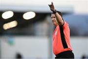 3 April 2021; Referee Mark Houlihan during the SSE Airtricity Women's National League match between DLR Waves and Wexford Youths at UCD Bowl in Belfield, Dublin. Photo by Piaras Ó Mídheach/Sportsfile