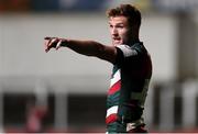 3 April 2021; Johnny McPhillips of Leicester Tigers during the European Rugby Challenge Cup Round of 16 match between Leicester Tigers and Connacht at Welford Road in Leicester, England. Photo by Matt Impey/Sportsfile