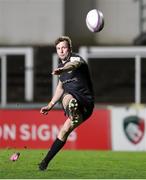 3 April 2021; Jack Carty of Connacht kicks a conversion during the European Rugby Challenge Cup Round of 16 match between Leicester Tigers and Connacht at Welford Road in Leicester, England. Photo by Matt Impey/Sportsfile